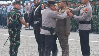 Polda  Metro jaya Mengelara Apel Anti premanisme