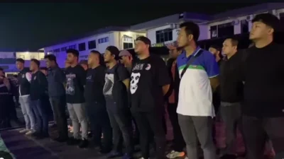 Tim Gabungan polrestabes Medan Melakukan Razi THM Antisipasi Peredaran Narkoba.