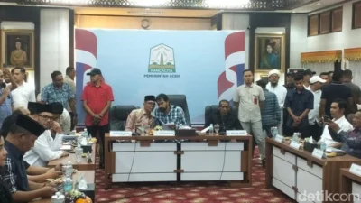 Dipimpin Mualem, Pemprov Aceh-DPR Rapat Tertutup Bahas 4 Pulau Masuk Sumut