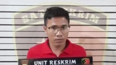 Tampang Pria Ngaku Ormas Pungli Warga Duduk di MMTC Usai Ditangkap Polisi