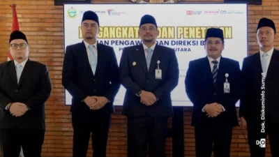 Gubernur sumut Boby Nasution Melantik Dirut Permuda Tirtanadi Ia meminta Pemimpin Baru untuk  Memperbaiki Kualitas Air