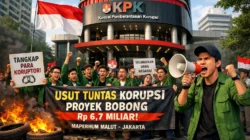 Aroma Korupsi Rp6,7 Miliar: Mahasiswa Seret Kasus Proyek Bobong ke KPK