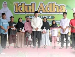 KAPOLRES PASAMAN BARAT PIMPIN LANGSUNG PENYERAHAN DAGING KURBAN IDUL ADHA 1447 H/2026 M DI MAKO POLRES PASAMAN BARAT