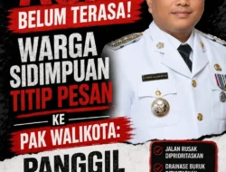 Program Asri Belum Terasa, Warga Sidimpuan Titip Pesan Ke Pak Walikota: Panggil Kadis PUTR, Pak”