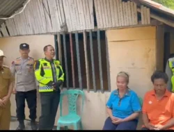Haru di Makawidey, Kapolres Bitung Bedah Rumah Warga Buta Total Jelang HUT Bhayangkara ke-80