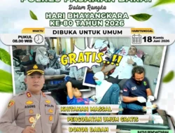 Kapolres Pasaman Barat AKBP AGUNG TRIBAWANTO S.I.K Pimpin Bakti Kesehatan Gratis, Ratusan Warga Rasakan Manfaat di Hari Bhayangkara ke-80