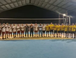 Gabungan Staf Juara Voli Kapolres Cup 2026, AKBP Albert Zai Apresiasi Sportivitas Personel