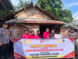 Pimpin Langsung Bansos HUT Bhayangkara ke-80, Kapolsek Gunung Tuleh IPTU Adean Putra, S.H Sambangi Rumah Lansia & Warga Kurang Mampu