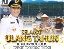 KAPOLRES PASAMAN BARAT AKBP AGUNG TRIBAWANTO S.I.K UCAPKAN SELAMAT ULANG TAHUN UNTUK BUPATI H. YULIANTO