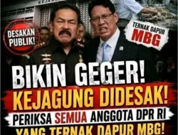 BOLA PANAS DAPUR MBG! Publik Desak Kejagung Usut Tuntas, Sorotan Kini Mengarah ke Senayan