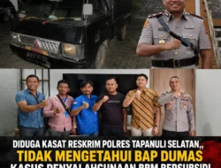 Beralasan Harus Ada BB dan Tertangkap Tangan, Kasat Reskrim Polres Tapsel Disorot Tajam Publik!!