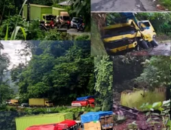 DIDUGA REM BLONG, KECELAKAAN BERUNTUN DI LURAH BARANGIN BONJOL, 1 MOBIL TERJUN KE JURANG