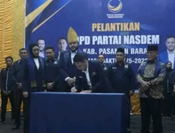 M. Guntara Pimpin NasDem Pasbar 5 Tahun ke Depan, Diapresiasi Bupati Yulianto