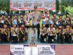 Pocil Polres Pasbar Juara 1 Se-Sumbar, Kapolres AKBP Agung Tribawanto, S.I.K., M.H. Serahkan Piala Kebanggaan