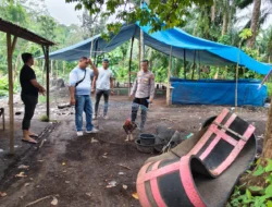 Tim Opsnal Polsek Kinali Tertibkan Lokasi Diduga Arena Judi Sabung Ayam