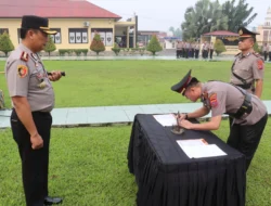 Polres Pasaman Barat Gelar Sertijab Kasat Polairud, Kapolsek Talamau dan Pelantikan Kasiwas