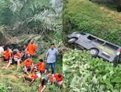 Mobil Tahanan Polres Labuhanbatu Kecelakaan di Pinang Lombang Labura, Sejumlah Tahanan Luka-Luka